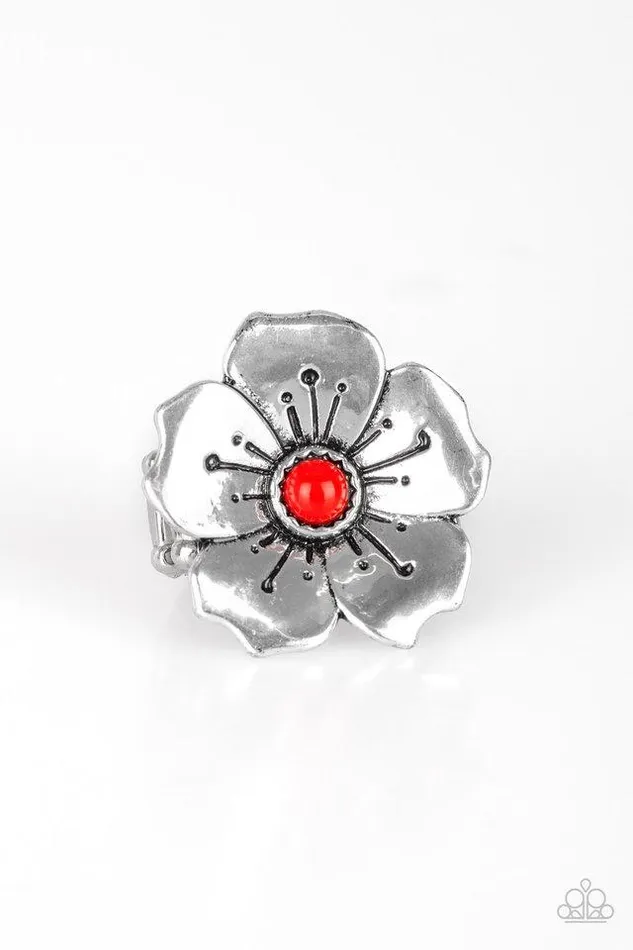 Paparazzi Jewelry Rings Paparazzi Ring Boho Blossom Red