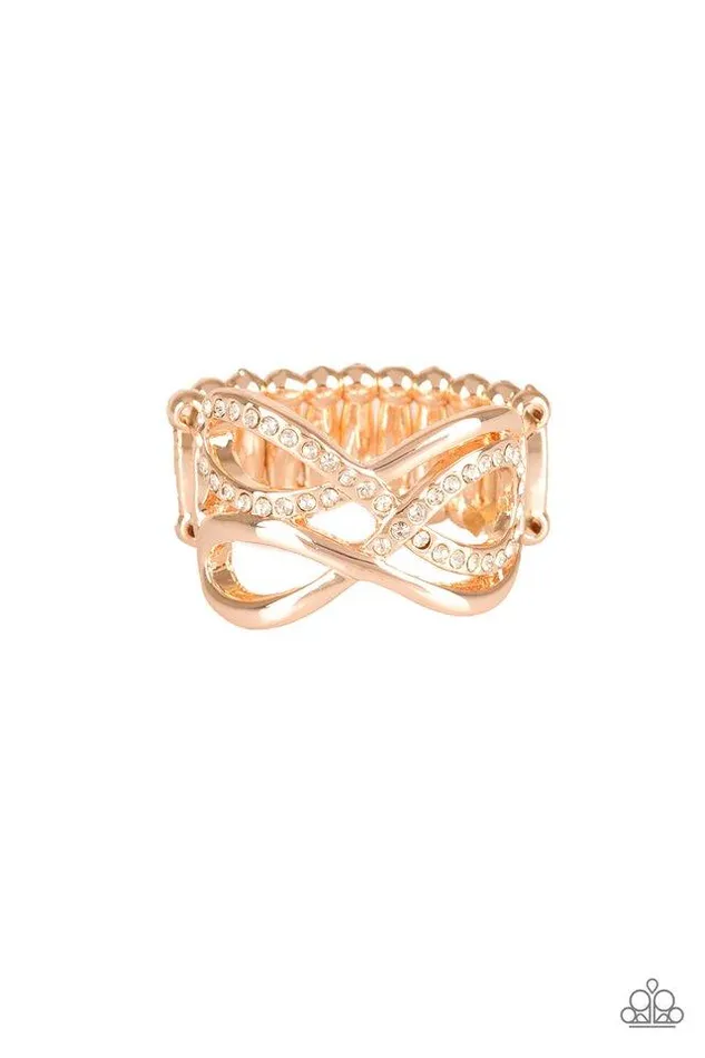 Paparazzi Jewelry Rings Paparazzi Ring Infinite Illumination Rose Gold