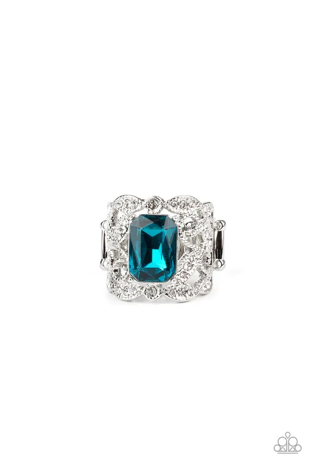 Paparazzi Jewelry Rings Paparazzi Ring Making GLEAMS Come True Blue