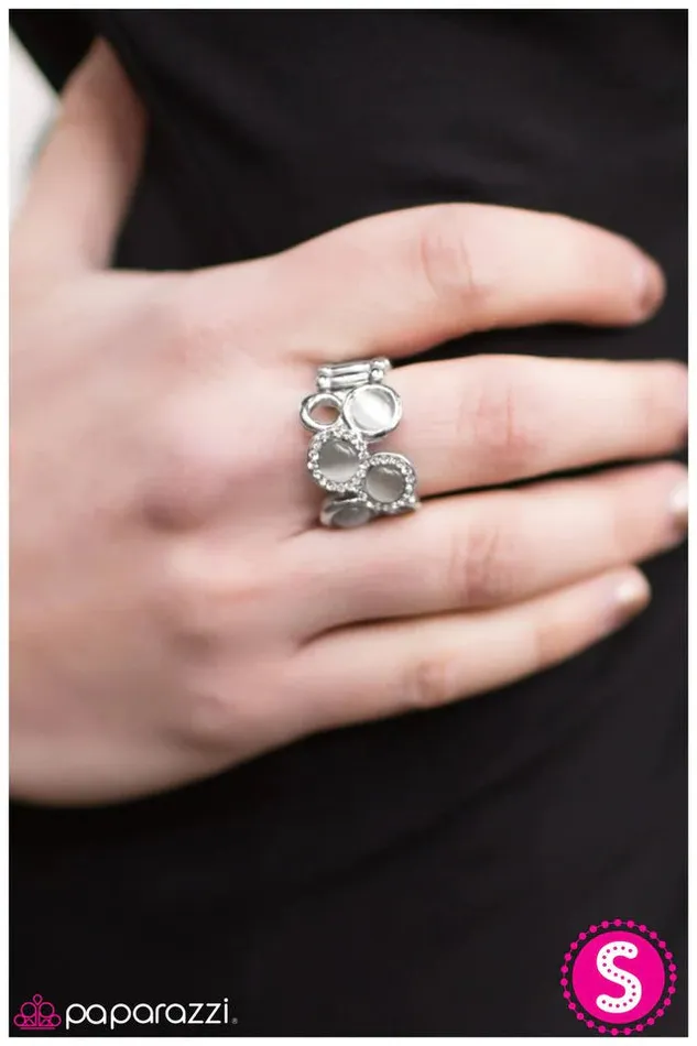 Paparazzi Jewelry Rings Paparazzi Ring Pour The Bubbly White