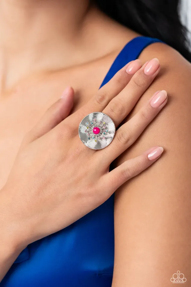 Paparazzi Jewelry Rings Paparazzi Ring Seriously SUNBURST Pink