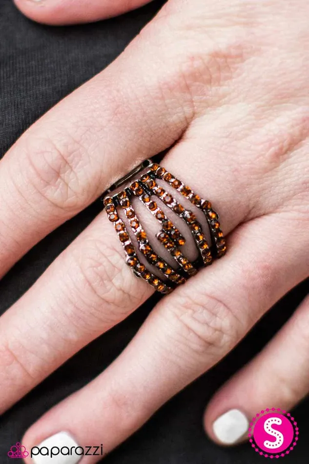 Paparazzi Jewelry Rings Paparazzi Ring Stack Attack Brown