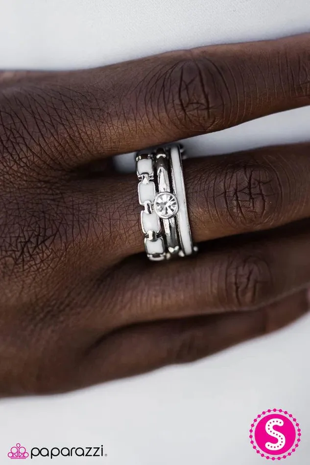 Paparazzi Jewelry Rings Paparazzi Ring Stairway To Heaven White