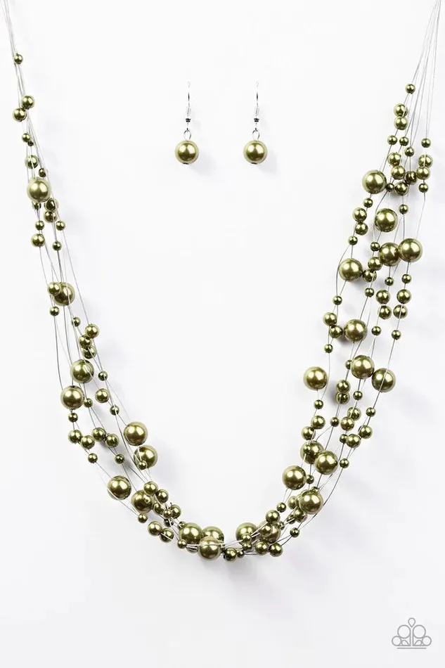 Paparazzi Necklace Absolutely FabYOUlous Green Paparazzi Jewelry Necklaces