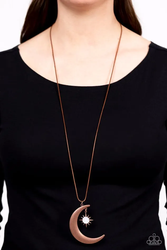 Paparazzi Necklace Astral Ascension Copper Paparazzi Jewelry Necklaces