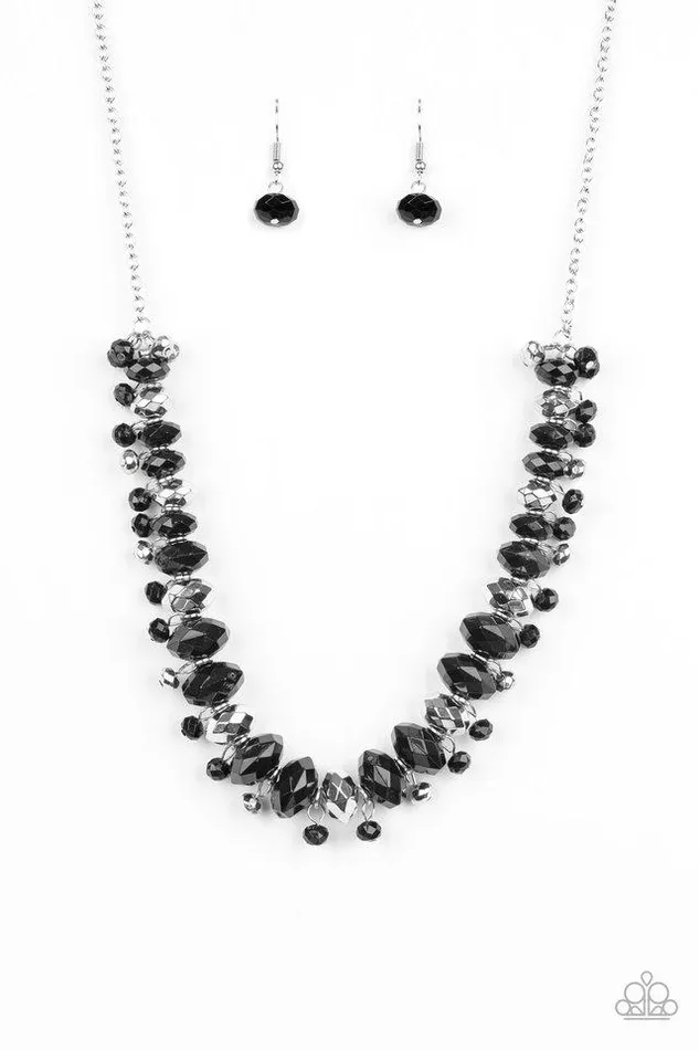 Paparazzi Necklace BRAGs To Riches Black Paparazzi Jewelry Necklaces