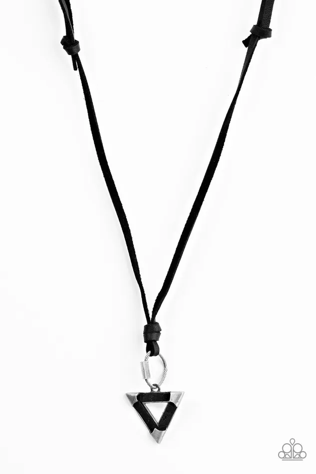 Paparazzi Necklace Canyon Conqueror Black Paparazzi Jewelry Necklaces