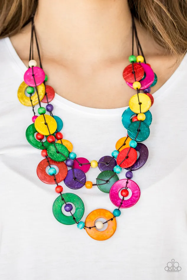 Paparazzi Necklace Catalina Coastin Multi Paparazzi Jewelry Necklaces