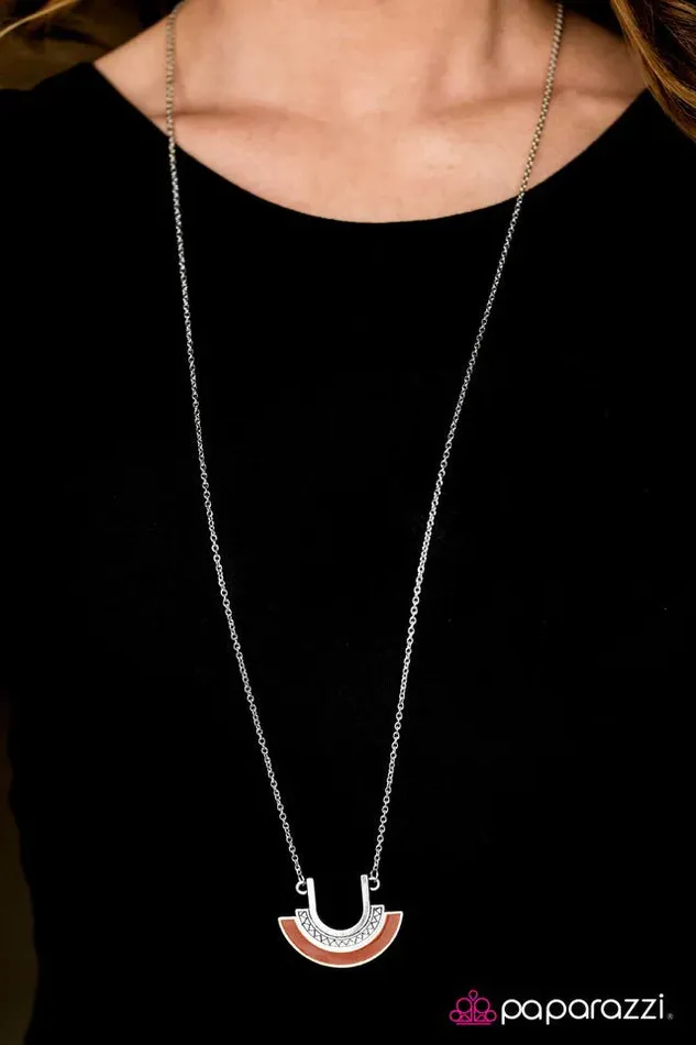 Paparazzi Necklace Foxy Cleopatra Brown Paparazzi Jewelry Necklaces