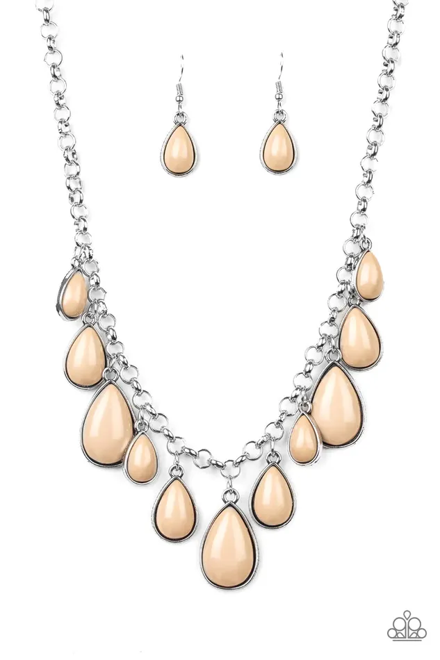 Paparazzi Necklace JawDropping Diva Brown Paparazzi Jewelry Necklaces