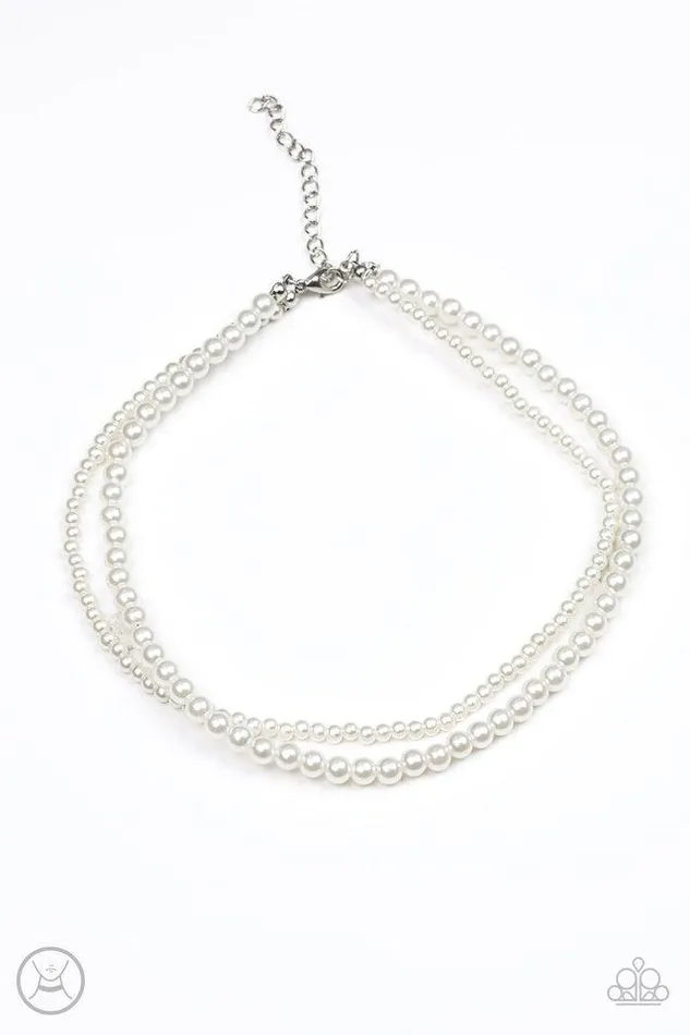 Paparazzi Necklace Ladies Choice White Paparazzi Jewelry Necklaces