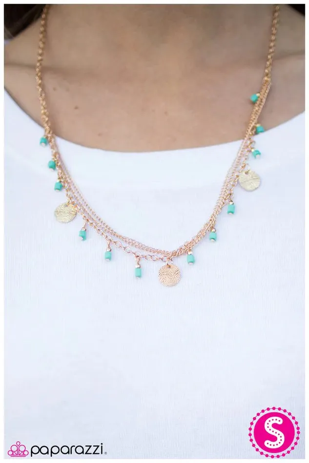 Paparazzi Necklace Marina Bay Blue Paparazzi Jewelry Necklaces