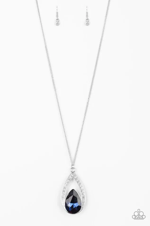Paparazzi Necklace Notorious Noble Blue Paparazzi Jewelry Necklaces