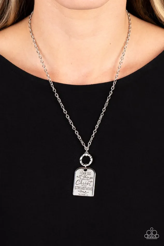 Paparazzi Necklace Persevering Philippians Silver Paparazzi Jewelry Necklaces