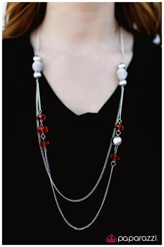 Paparazzi Necklace Pinch Me Im Dreaming Red Paparazzi Jewelry Necklaces
