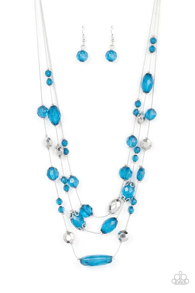 Paparazzi Necklace Prismatic Pose Blue Paparazzi Jewelry Necklaces Paparazzi Necklace Prismatic Pose Blue Paparazzi Jewelry Necklaces