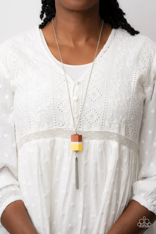 Paparazzi Necklace Reel It In Yellow Paparazzi Jewelry Necklaces