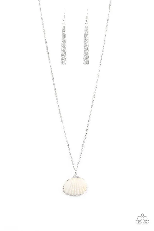Paparazzi Necklace Show and SHELL Silver Paparazzi Jewelry Necklaces