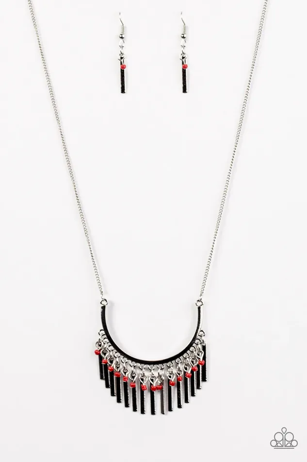 Paparazzi Necklace Sonoran Sunset Red Paparazzi Jewelry Necklaces