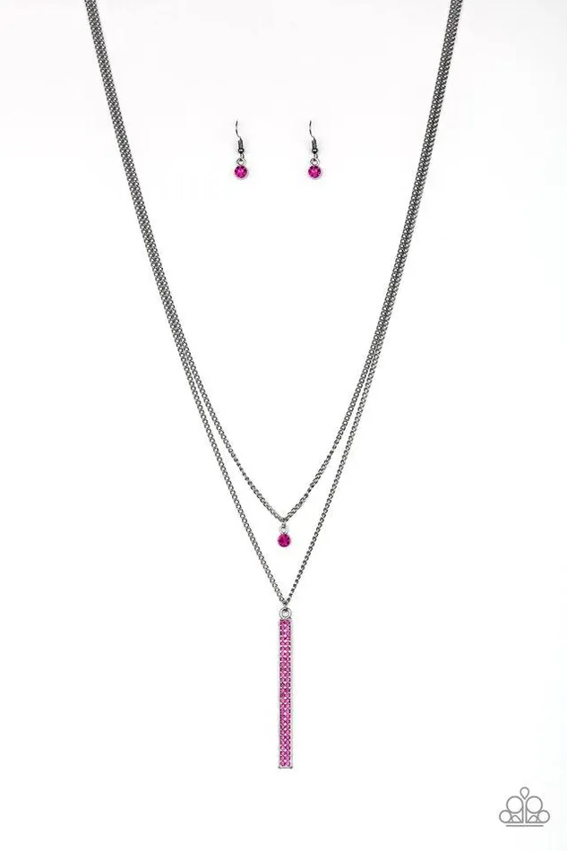 Paparazzi Necklace Stratospheric Pink Paparazzi Jewelry Necklaces
