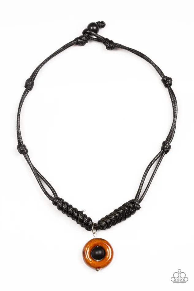 Paparazzi Necklace Stylishly Stone Age Black Paparazzi Jewelry Necklaces