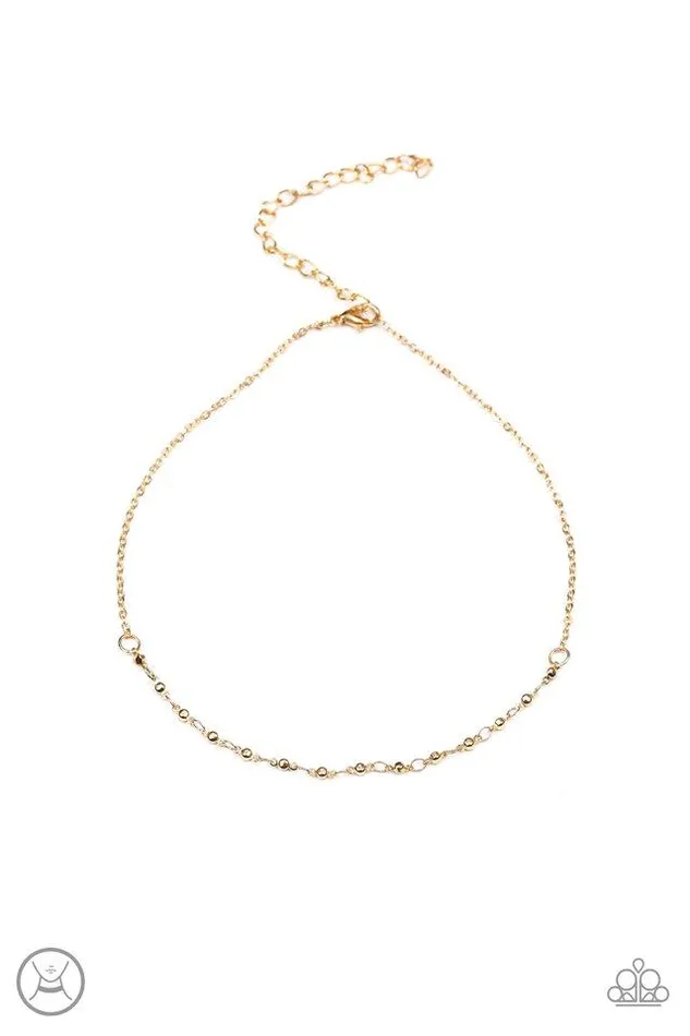 Paparazzi Necklace Take A Risk Gold Paparazzi Jewelry Necklaces