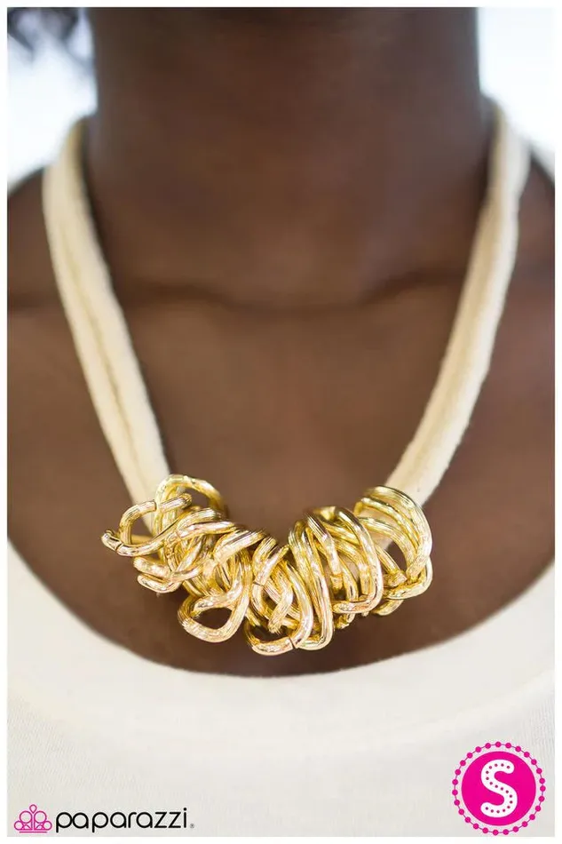 Paparazzi Necklace Tell Me About It Gold Paparazzi Jewelry Necklaces