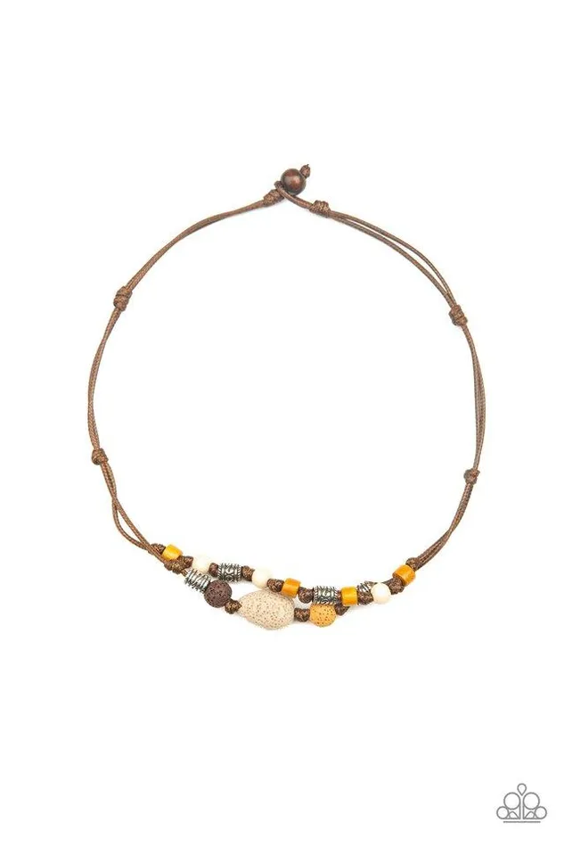 Paparazzi Necklace Tiki Trek Yellow Paparazzi Jewelry Necklaces