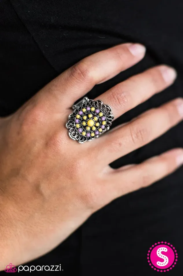 Paparazzi Ring BALI Dancer Yellow Paparazzi Jewelry Rings