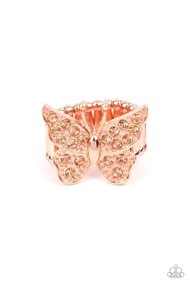 Paparazzi Ring Bona Fide Butterfly Copper Paparazzi Jewelry Rings Paparazzi Ring Bona Fide Butterfly Copper Paparazzi Jewelry Rings