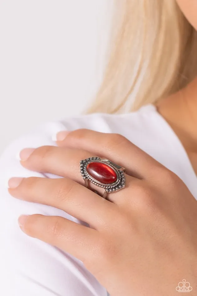Paparazzi Ring Coquettishly Casablanca Red Paparazzi Jewelry Rings