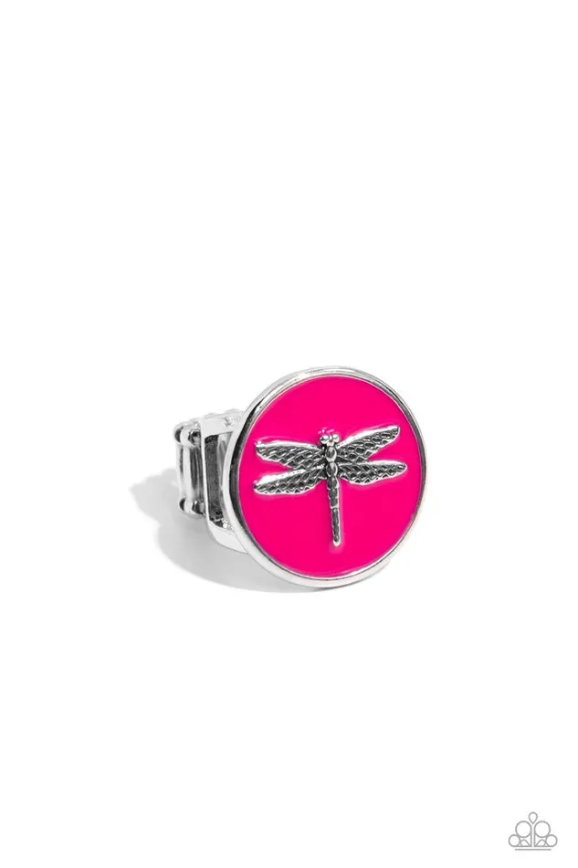 Paparazzi Ring Debonair Dragonfly Pink Paparazzi Jewelry Rings Paparazzi Ring Debonair Dragonfly Pink Paparazzi Jewelry Rings