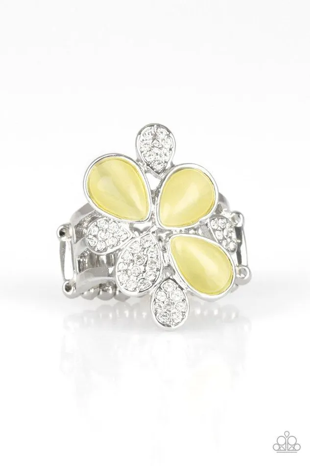 Paparazzi Ring Diamond Daises Yellow Paparazzi Jewelry Rings