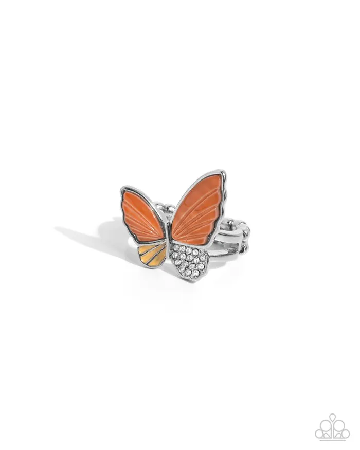 Paparazzi Ring Fluttering Fidelity Orange Paparazzi Jewelry Rings Paparazzi Ring Fluttering Fidelity Orange Paparazzi Jewelry Rings