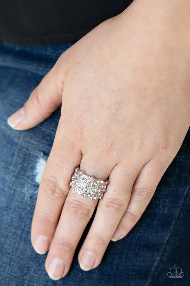 Paparazzi Ring Metro Motivation Pink Paparazzi Jewelry Rings