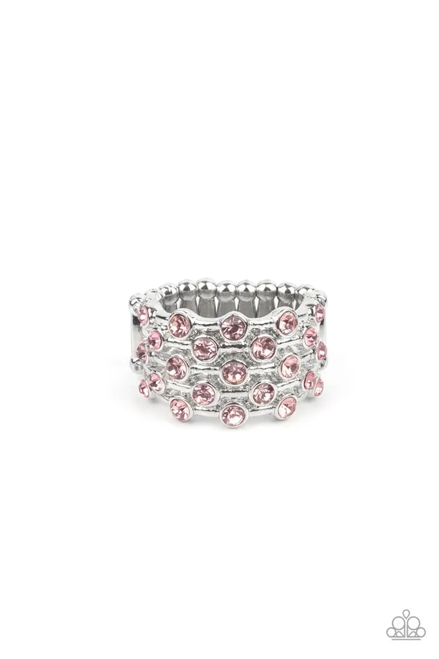 Paparazzi Ring Metro Motivation Pink Paparazzi Jewelry Rings Paparazzi Ring Metro Motivation Pink Paparazzi Jewelry Rings