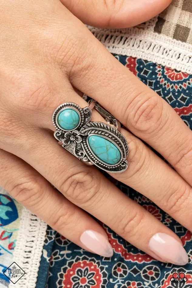 Paparazzi Ring Southern Nirvana Blue Paparazzi Jewelry Rings