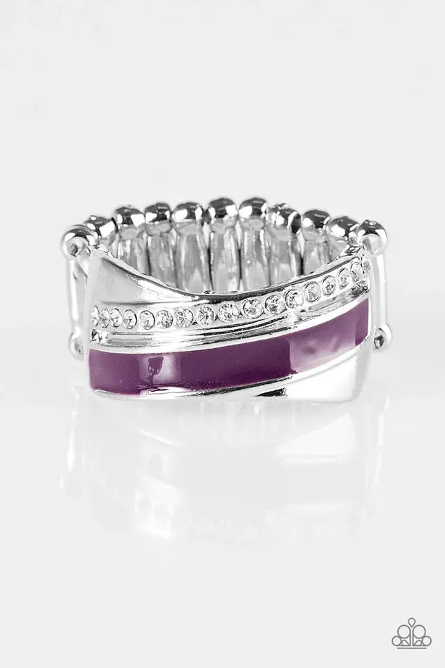 Paparazzi Ring Wrapped In Radiance Purple Paparazzi Jewelry Rings