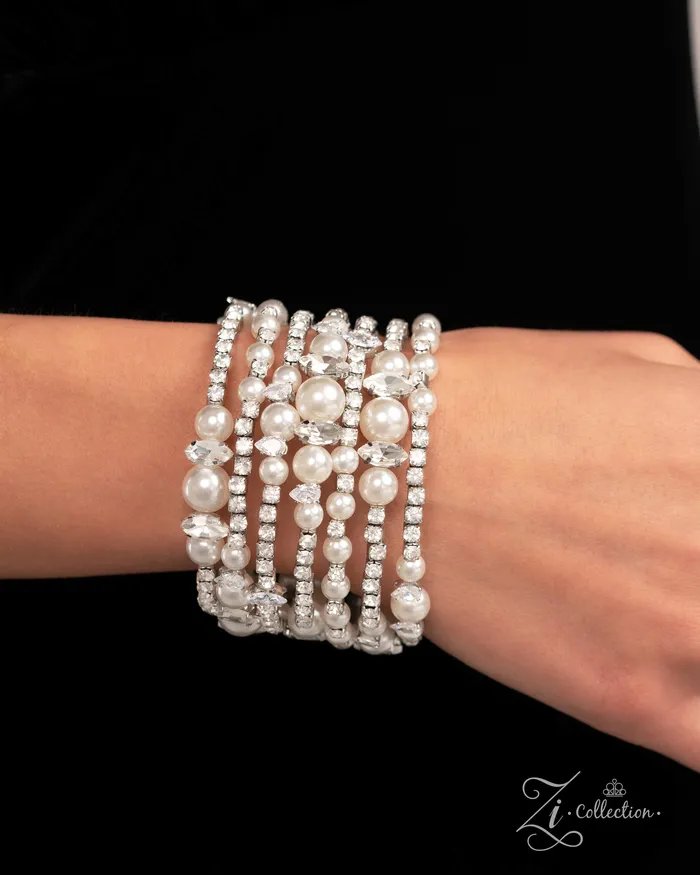Paparazzi ZI Bracelet Sentimental Value White Paparazzi Jewelry Bracelets