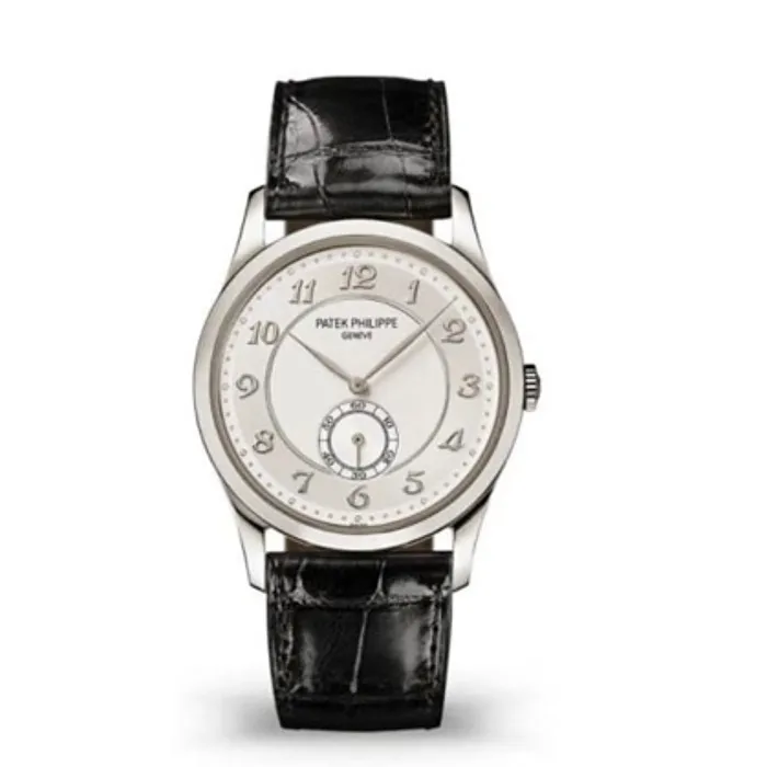 Patek Philippe Rings Patek Philippe Calatrava 37mm Watch Ref 5196P001 TwoTone Silver Gray Dial in Platinum Shiny Black Alligator Strap Patek Philippe Rings Patek Philippe Calatrava 37mm Watch Ref 5196P001 TwoTone Silver Gray Dial in Platinum Shiny Black Alligator Strap
