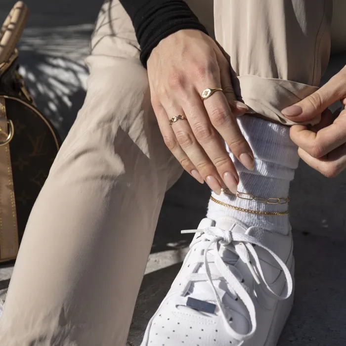 PreStyled Sets TheRoseGypsy Gold Filled Curb Link Anklet