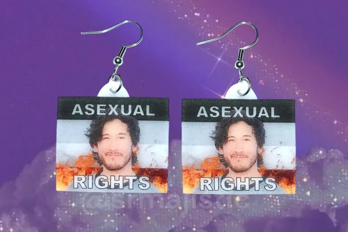 READY TO SHIP Markiplier Flaming Pride Flag Handmade Earrings Sam Makes Things Earrings READY TO SHIP Markiplier Flaming Pride Flag Handmade Earrings Sam Makes Things Earrings