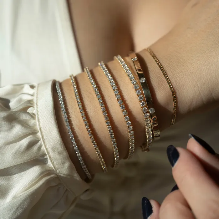 RG Bracelets 14K Tennis Bracelet 42 CTW