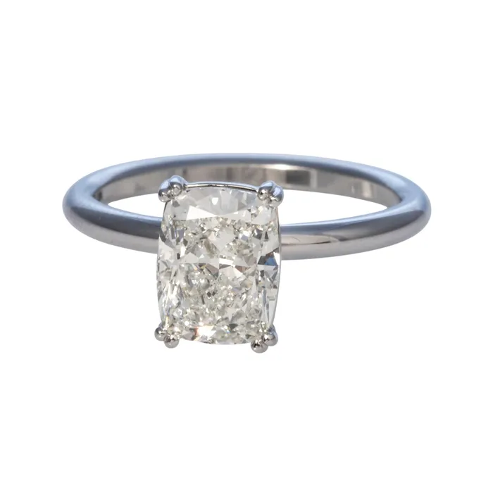 Rings Croghans 2ct I SI1 Cushion Brilliant Diamond Solitaire 14K Gold Engagement Ring Rings Croghans 2ct I SI1 Cushion Brilliant Diamond Solitaire 14K Gold Engagement Ring