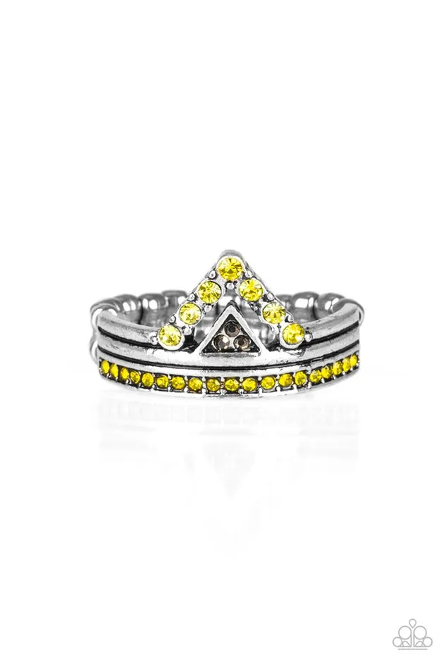 Rings Paparazzi Jewelry Paparazzi Ring Base Over Apex Yellow Rings Paparazzi Jewelry Paparazzi Ring Base Over Apex Yellow