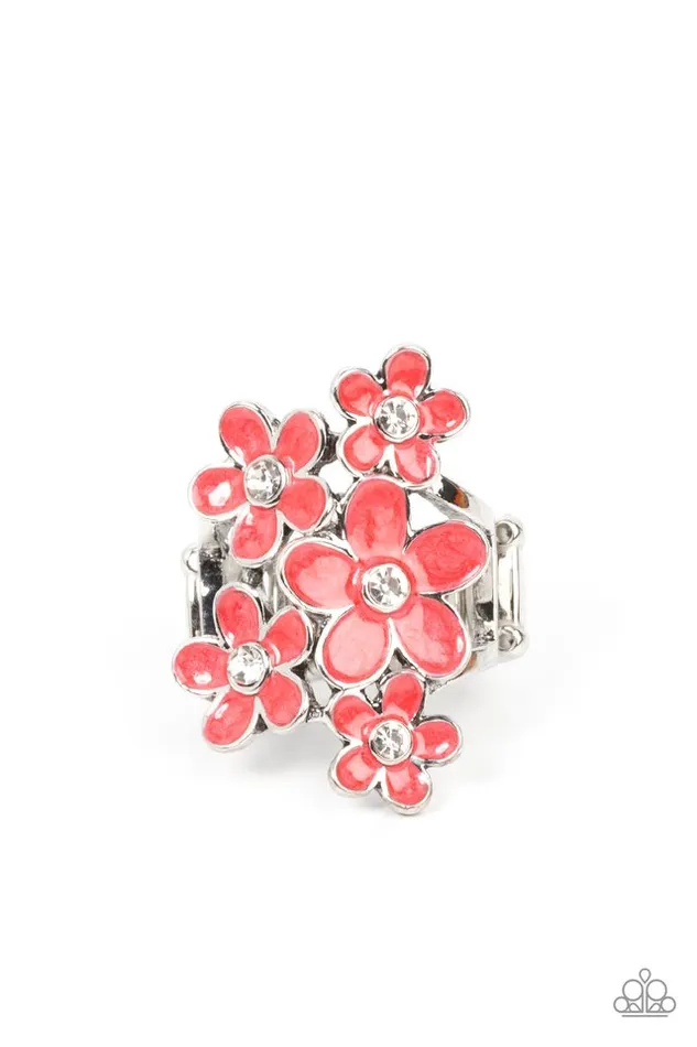 Rings Paparazzi Jewelry Paparazzi Ring Boastful Blooms Red Rings Paparazzi Jewelry Paparazzi Ring Boastful Blooms Red
