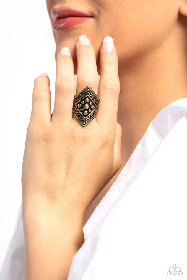 Rings Paparazzi Jewelry Paparazzi Ring Hey Hot STUD Brass