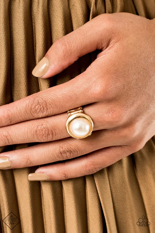 Rings Paparazzi Jewelry Paparazzi Ring Prim and PROSPER Fashion Fix Oct2020 Gold