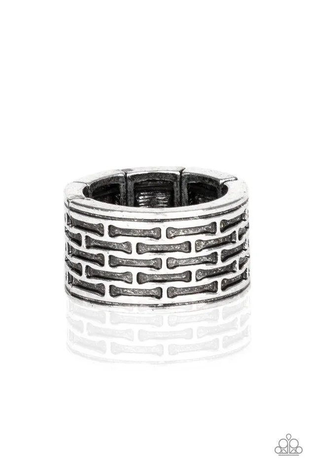 Rings Paparazzi Jewelry Paparazzi Ring Tactical Gear Silver