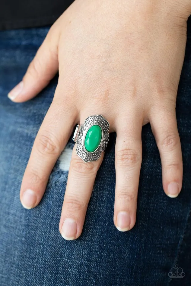 Rings Paparazzi Jewelry Paparazzi Ring Taj Mahal Trendsetter Green